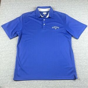 Callaway Polo Men’s Size Medium Performance Golf Polo Shirt Blue
